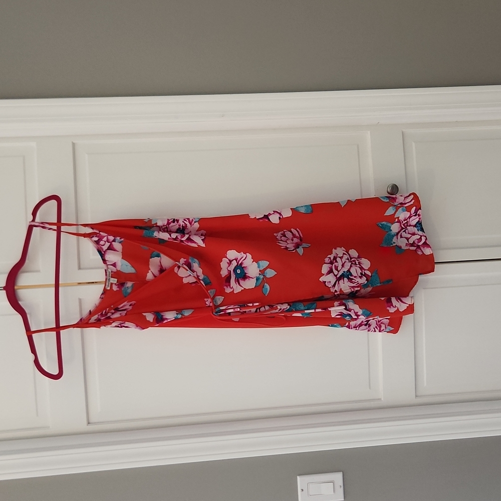 NWT Charlotte Russe floral wrap dress size M